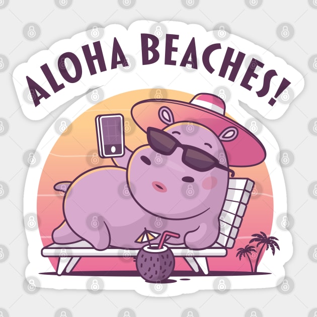 Aloha Beaches Sticker by zoljo